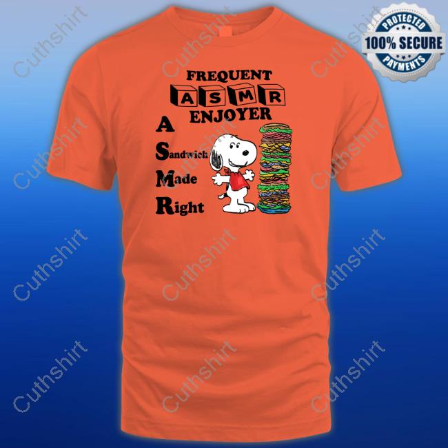 Frequent Asmr Enjoyer A Sandwich Made Right T-Shirt