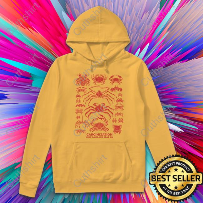 Carcinization Keep Calm Crab On Tee Shirt