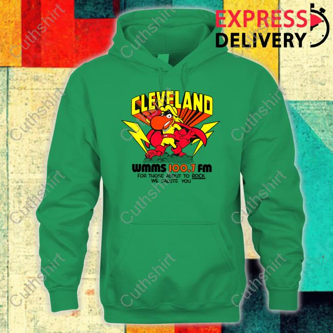 Robbie Fox Wearing Cleveland Wmms Loo.7 Fm For Those About To Rock We Salute You T-Shirt