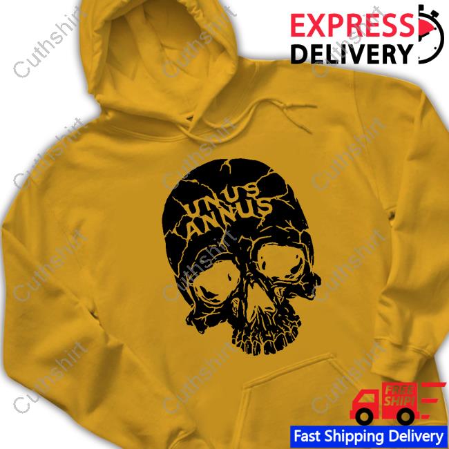 Unus Annus Merch Matthew Draeger Unus Annus Skull Hooded Sweatshirt