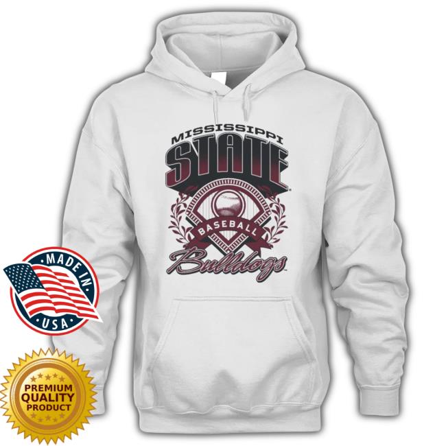 Mississippi State Bulldogs Throwback Baseball Crewneck Sweatshirt