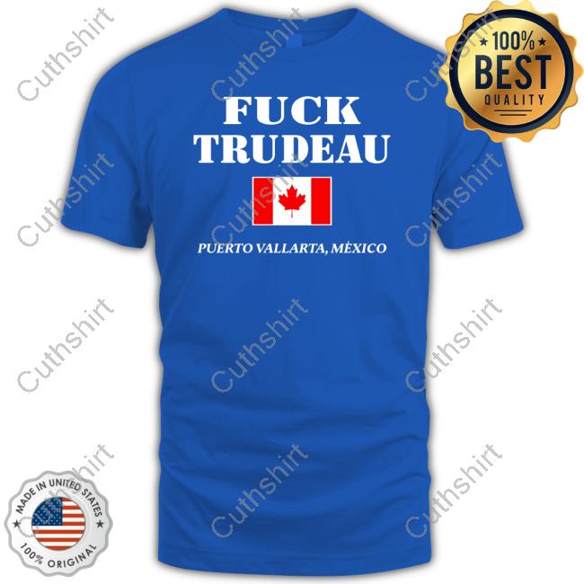 Salty Fringed Canadian Fuck Trudeau Puerto Vallarta Mexico Hoodie Sweatshirt