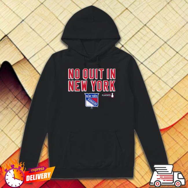 New York Rangers Fanatics Branded 2022 Stanley Cup Playoffs No Quit In New York Sweater