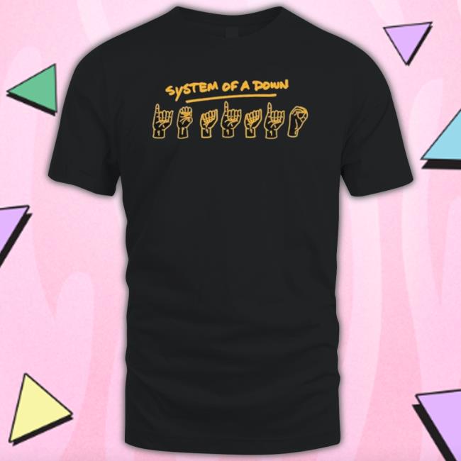 System Of A Down Merch System Hand Shirt