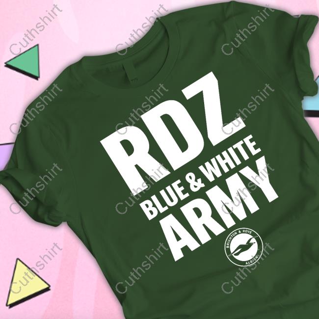 Brighton & Hove Albion Rdz Blue White Army Shirt Brighton & Hove Albion Rdz Blue White Army Shirt