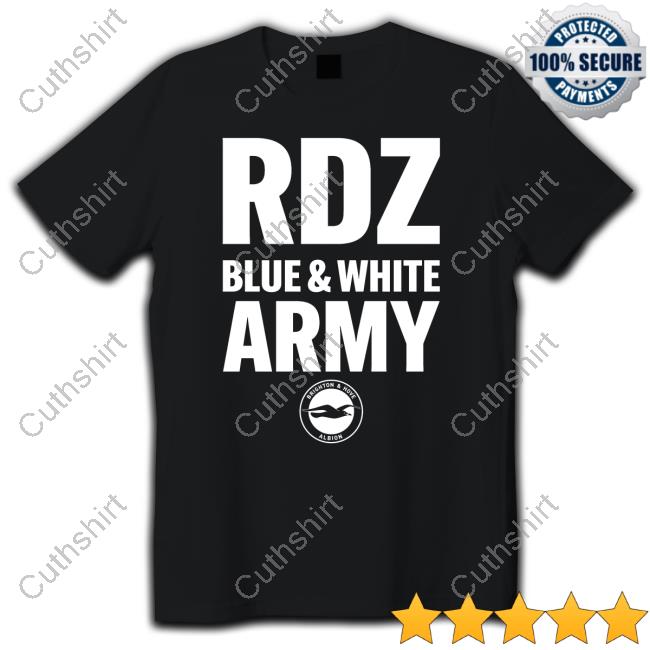 Brighton & Hove Albion Rdz Blue White Army Shirt Brighton & Hove Albion Rdz Blue White Army Shirt