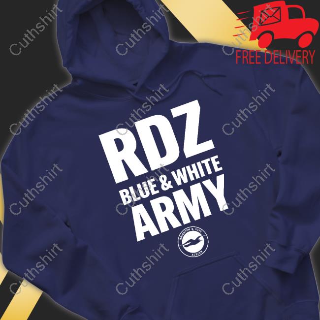 Brighton & Hove Albion Rdz Blue White Army Shirt Brighton & Hove Albion Rdz Blue White Army Shirt