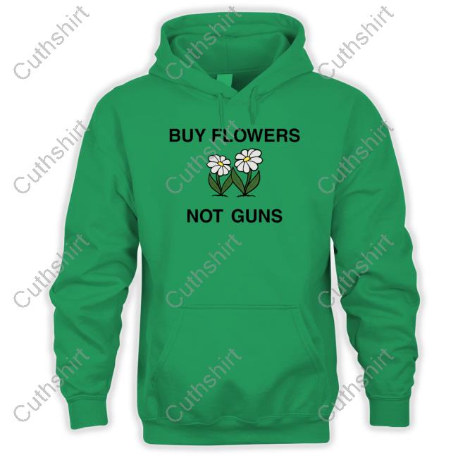 John Mclaughlin Buy Flowers Not Guns Tee Shirt John Mclaughlin Buy Flowers Not Guns Tee Shirt