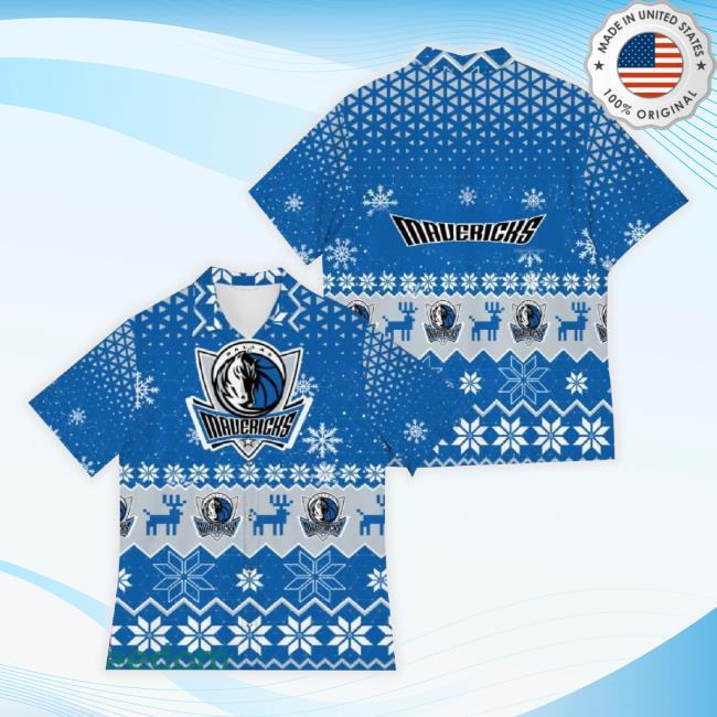Dallas Mavericks Best Ugly Christmas 3D Hawaiian New Shirt Printed Fans Gift For Family Holidays