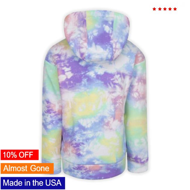Nike Violet Shock Tie-Dye Logo Club Fleece t-shirt, hoodie, tank top, sweater and long sleeve t-shirt- Girls