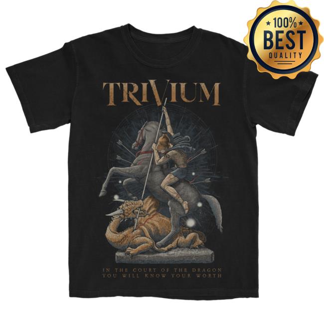 Official Roadrunner Records Trivium Merch Store Trivium Dragon Slayer Black Shirt New RoadrunnerRecords