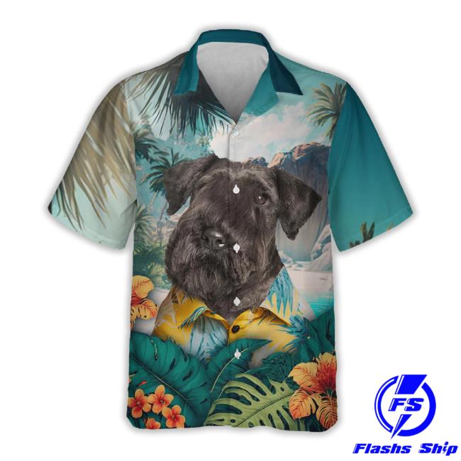Cesky Terrier Czech Elegance In Vibrant 3D Hawaiian Tropical Shirts