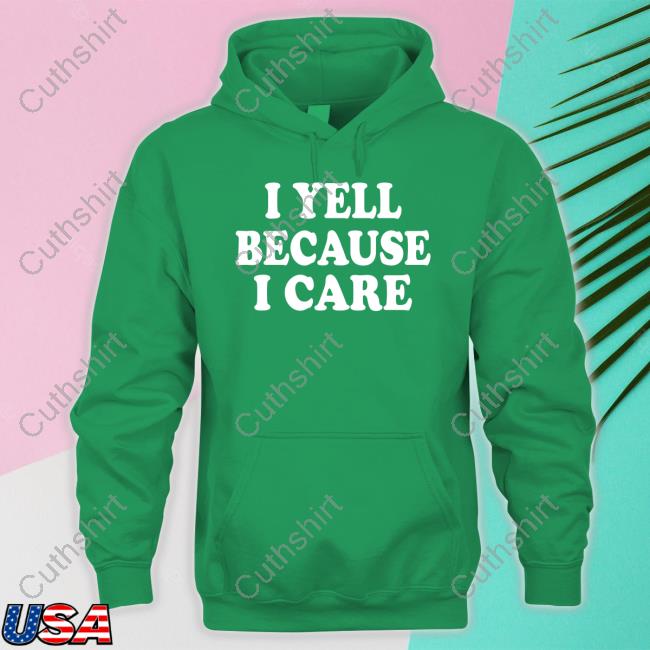 Viggie Smalls I Yell Because I Care Crewneck Sweatshirt