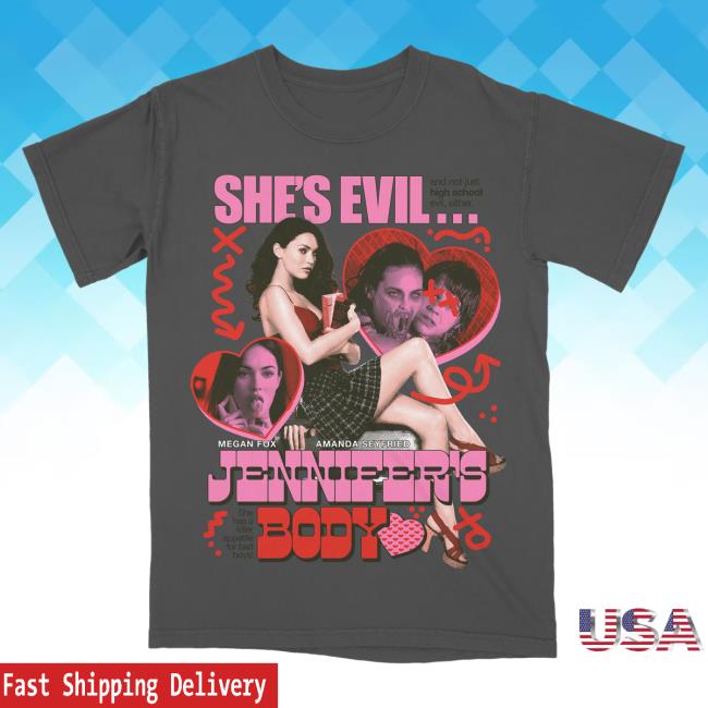 Official Studiohouse Designs Jennifer's Body T Shirt Grey