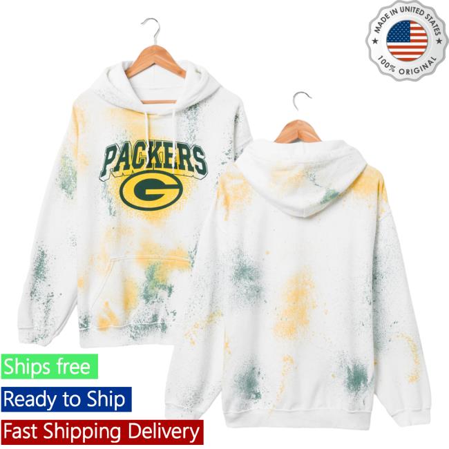 Official Junk Food Apparel Clothing Store Shop Tie-Dye Junkfoodclothing Green Bay Packers Tie Dye Pull Over Hoodie