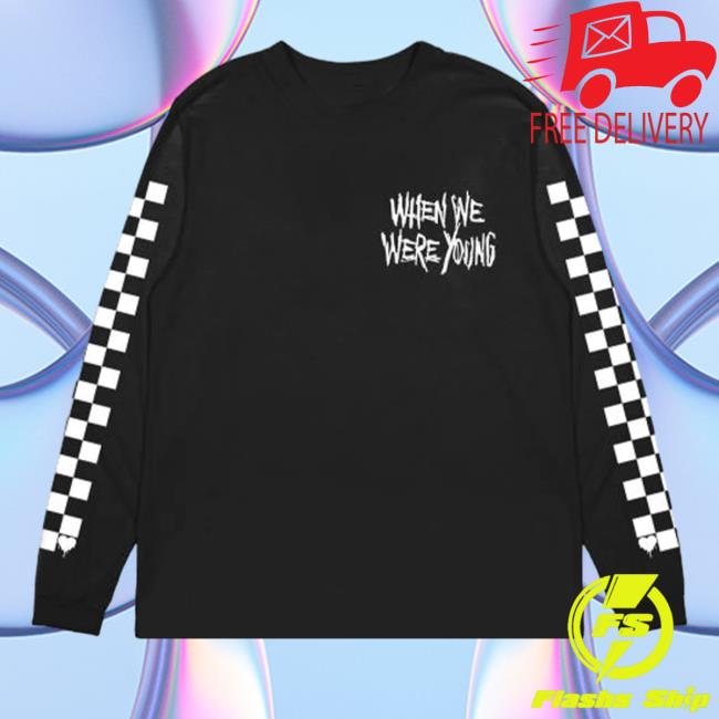 Official When We Were Young Festival 2023 Merch Fest Lineup Checkered Long Sleeve Tee Shirt WhenWeWereYoung