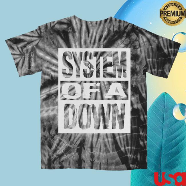 Official System Of A Down Clothing Merch Store Shop System Of A Down Block Logo Tie Dye Tshirt SystemOfADown