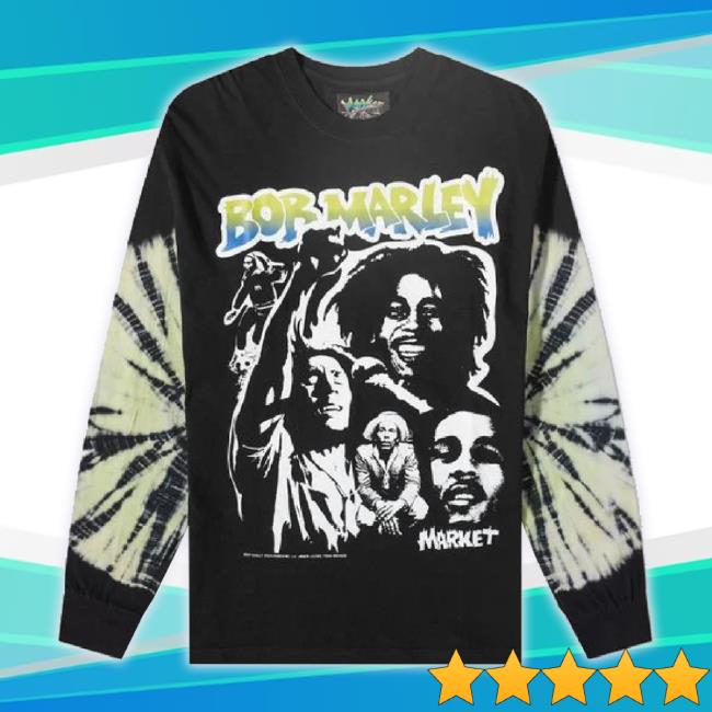 Official Men's Black X Bob Marley Long Sleeve Punk Unisex Sweatshirt Official Men's Black X Bob Marley Long Sleeve Punk Unisex Sweatshirt