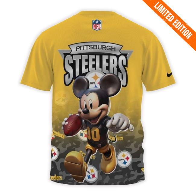 Trending Nfl Pittsburgh Steelers Mickey 3D Full Printed Hoodie Sweatshirt