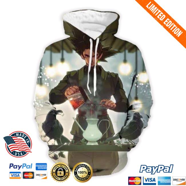 Trending Black Goku Super Strong Future Villain Dbs Tea Time Dope 3D Tee