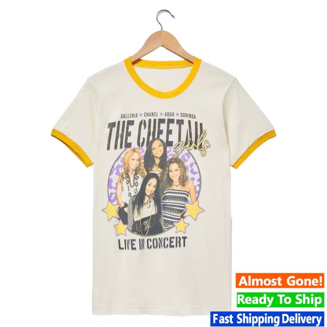 Officia Official Box Lunch Clothing Shop Store Disney The Cheetah Girls Group Portrait Ringer Shirt New Boxlunch Merch