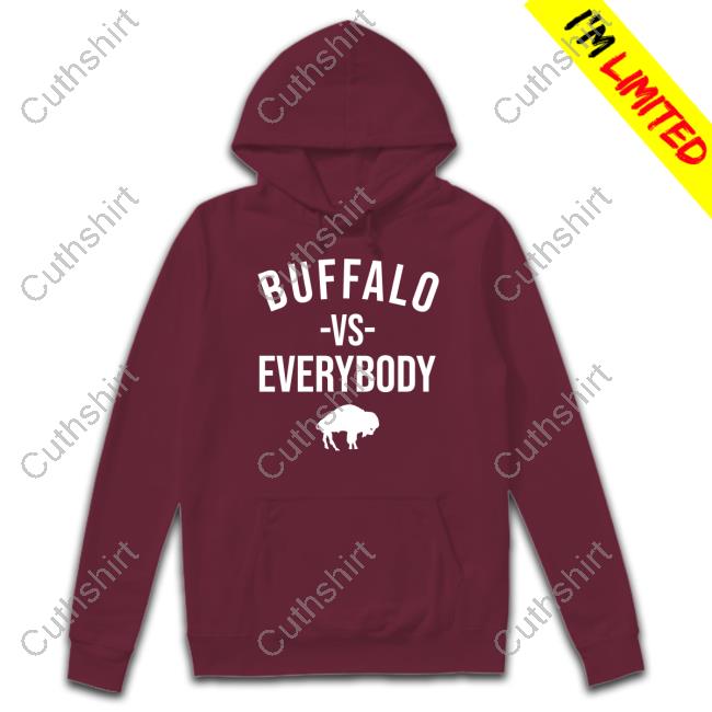 Joe Brady Wearing Buffalo Vs Everybody T Shirt