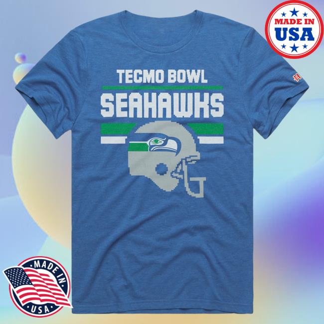 Homage Merch Tecmo Bowl Seattle Seahawks Top Shirt Apparel Clothing Store Shop