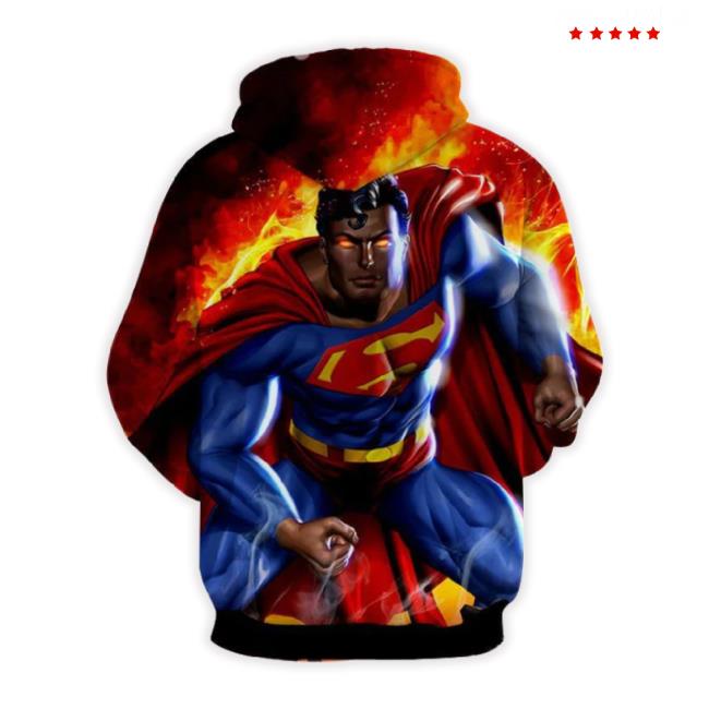 Super Man On Fire 3D Sweater Impressive Gift For Men And Women