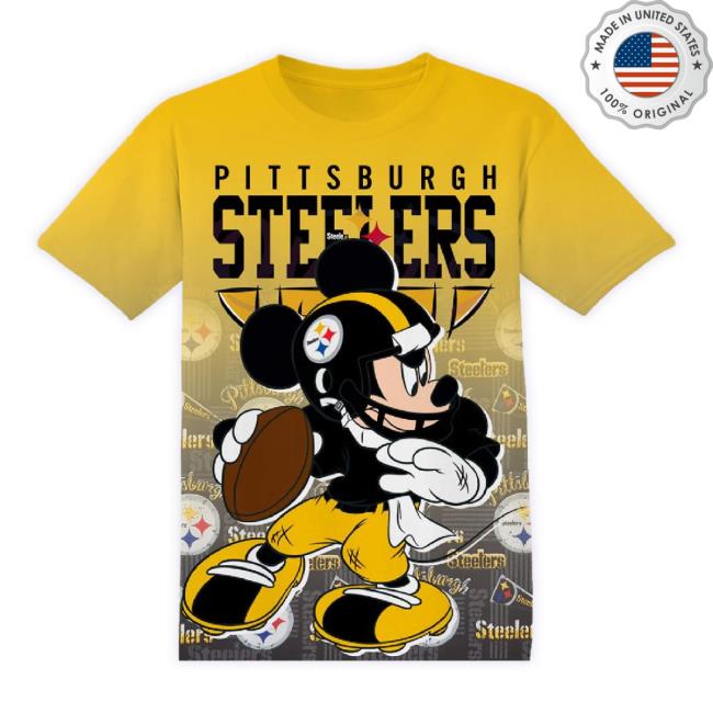 Official Nfl Pittsburgh Steelers Disney Mickey Shirts Show Your Team Spirit In Tropical Style