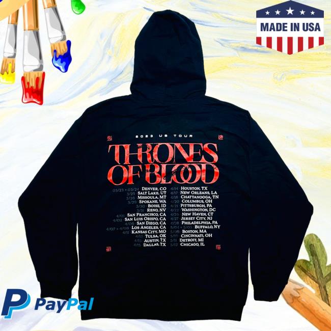 Official Sullivan King Merch Sullivan King Thrones Of Blood Zip Up Hoodies
