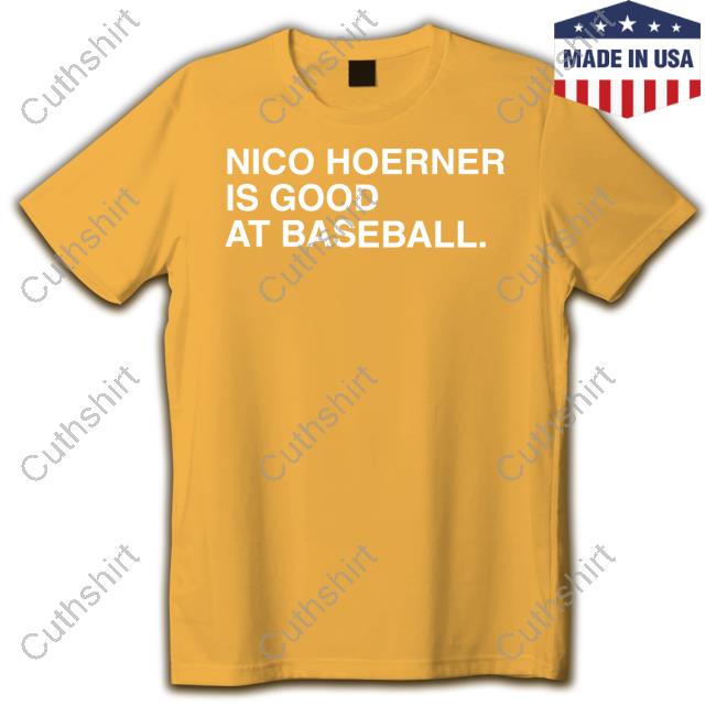 Obvious Shirts Nico Hoerner Is Good At Baseball Hooded Sweatshirt