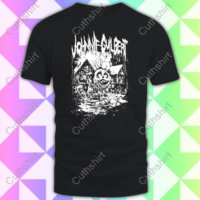 Official Johnnieguilbert Haunted House Bubble Shirts
