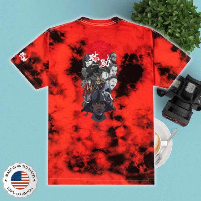 Official Netflix Yasuke Tie-Dye Logo Merch Store - Red/Black