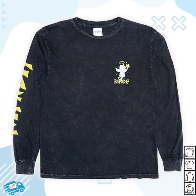 Official Dino Skate Merch Store Ripndip Lullaby Classic Shirt (Black Mineral Wash) Dinoskateshop