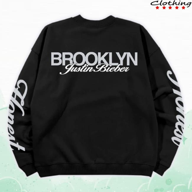 Original Justin Bieber Music Merch Store Tour Exclusive Spicy X Brooklyn Black Sweater Justinbiebermusic Shop