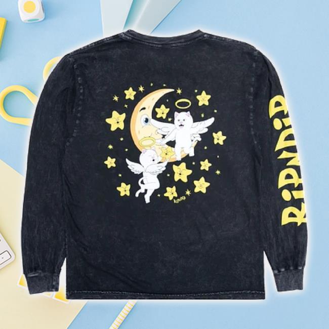 Official Dino Skate Merch Store Ripndip Lullaby Classic Shirt (Black Mineral Wash) Dinoskateshop