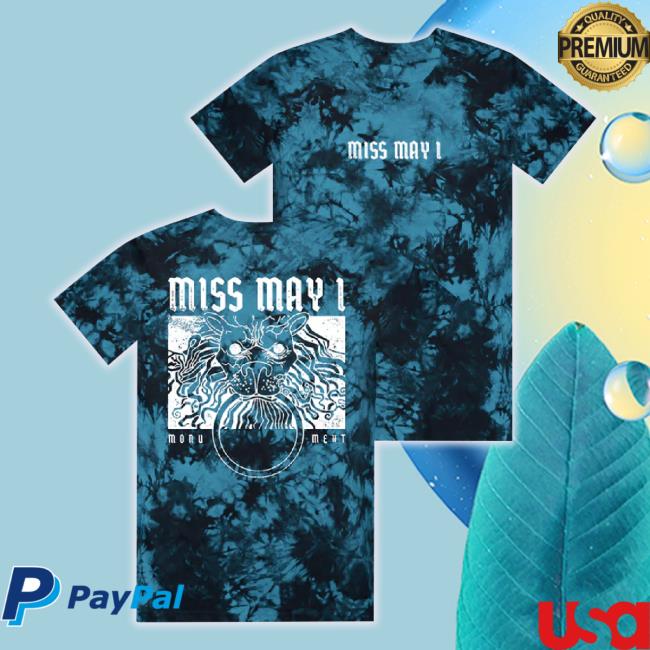 Official Merch Now Miss May I Lion Custom Dye Black/Blue Sweatshirt Merchnow Shop