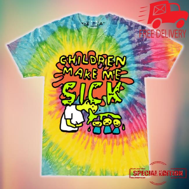 Official Zoebread Merch Store Zoebread Children Make Me Sick To My Stomach Tie Dye Long Sleeve Tee Zoebread Shop