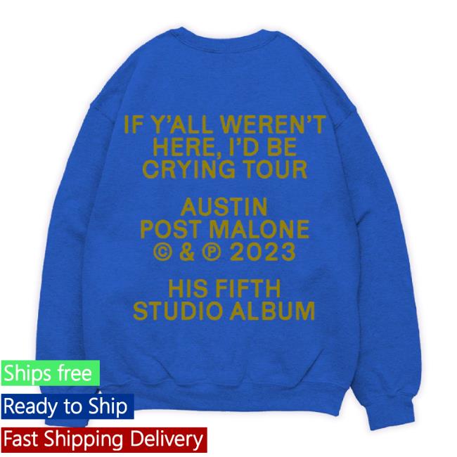 Original Postmalone Merch Store Blue Tour Shirt Post Malone Shop