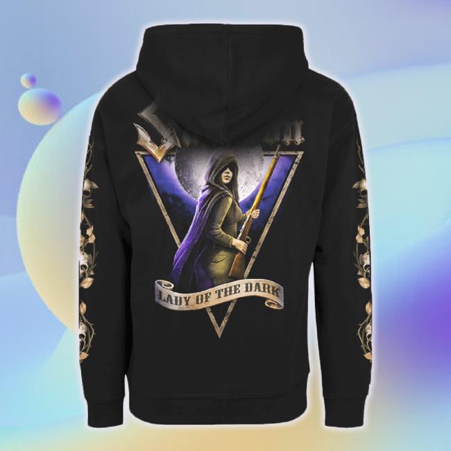 Official Sabaton Store Merch Lady Of The Dark Zip Unisex Sweatshirt Smoke Sabaton Apparel Clothing Shop