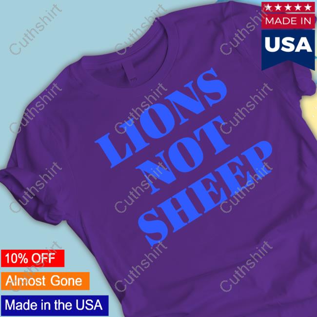 Official Jessica Irvine Lions Not Sheep Tee Shirt