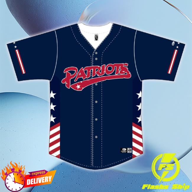 Official Somerset Patriots 2023 Adult Stars And Stripes Replica Jerseys Long Sleeve Tee
