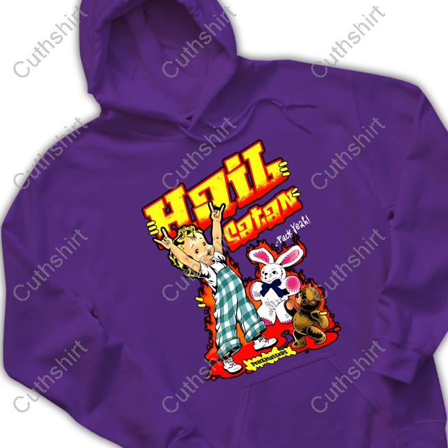 Official Hail Satan Fuck Yeah Long Sleeve T Shirt Degenerated Merch