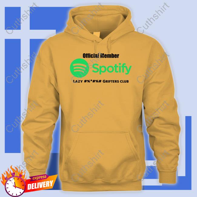 Member Spotify Lazy Grifters Club Tee Shirt