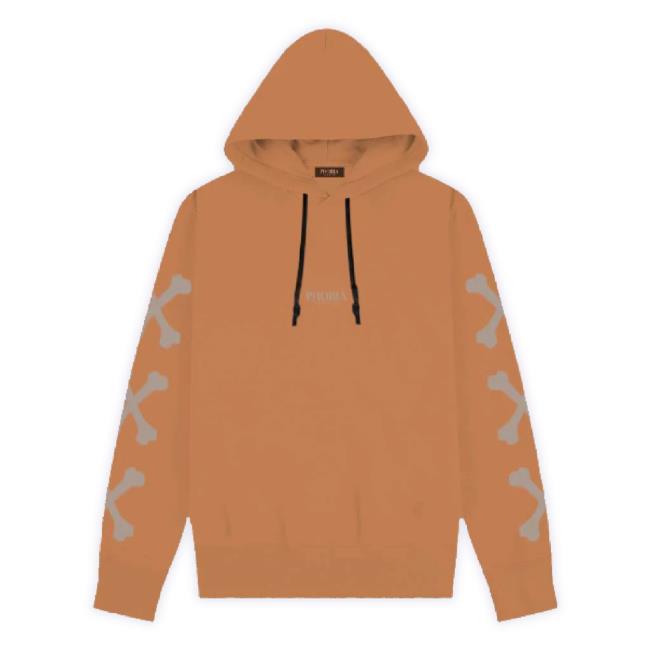 Official Phobia Terracotta Tee With Grey Cross Bones