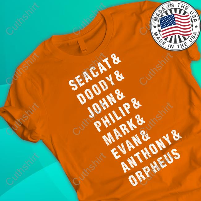 Jeff Blueyedwonderrr Seacat & Doody & John & Philip & Mark & Evan & Anthony & Orpheus Long Sleeve T Shirt