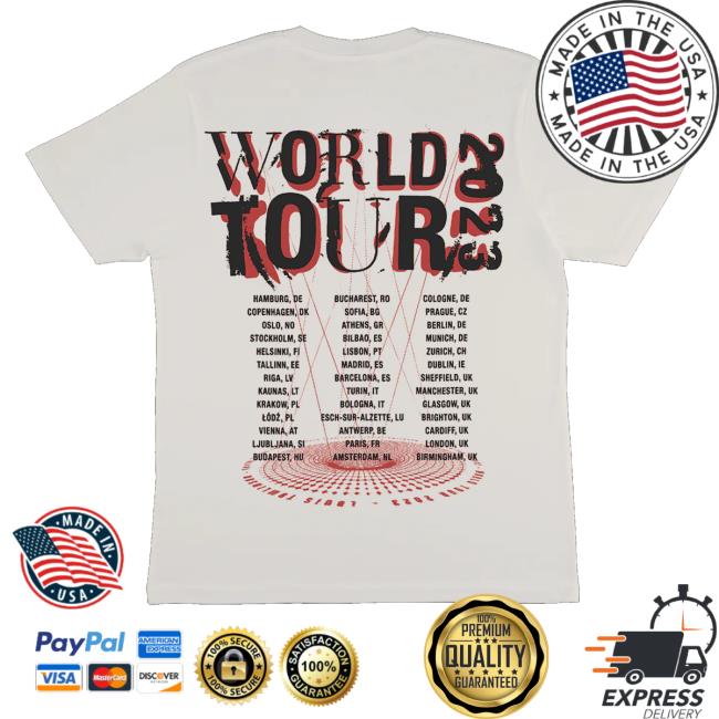 Official Louis Tomlinson Merch Shop Faith In The Future World Tour Burst Ecru Long Sleeve T-Shirt Uk & Europe