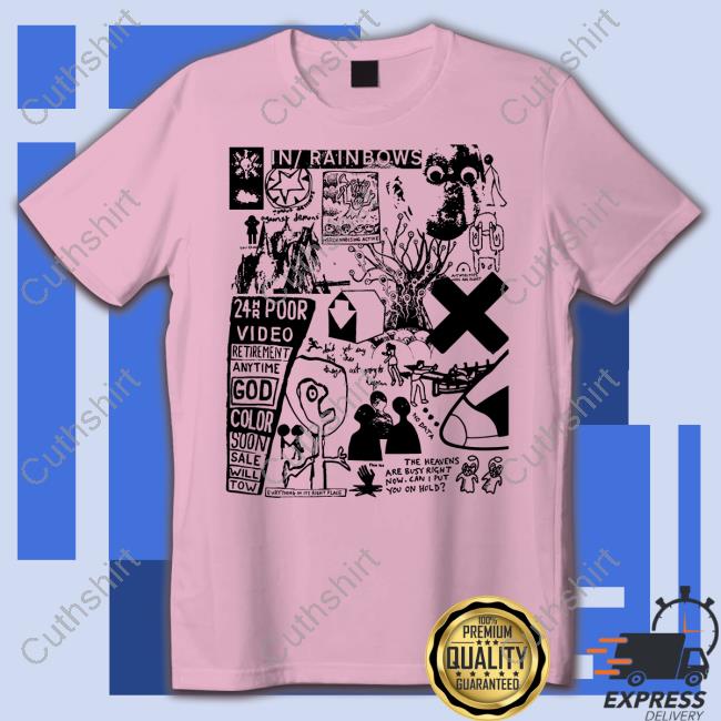 Stereospectralprints Radiohead Collage In Rainbows 24Hr Poor Video Tees