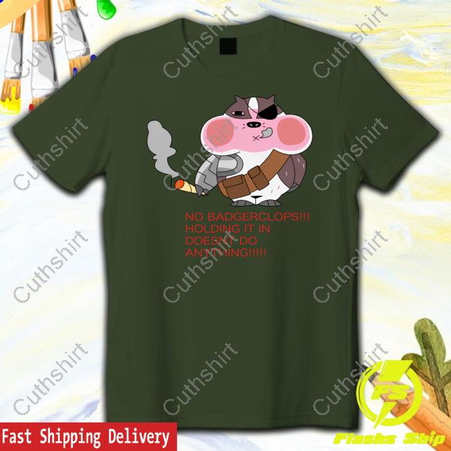 Lunoz No Badgerclops Holding It In Doesnt Do Anything Crewneck Sweatshirt