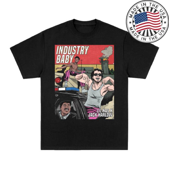 Trending Lil Nas X Store Merch Industry Baby Comic Art Black Long Sleeve Tee Lilnasxstore Shop